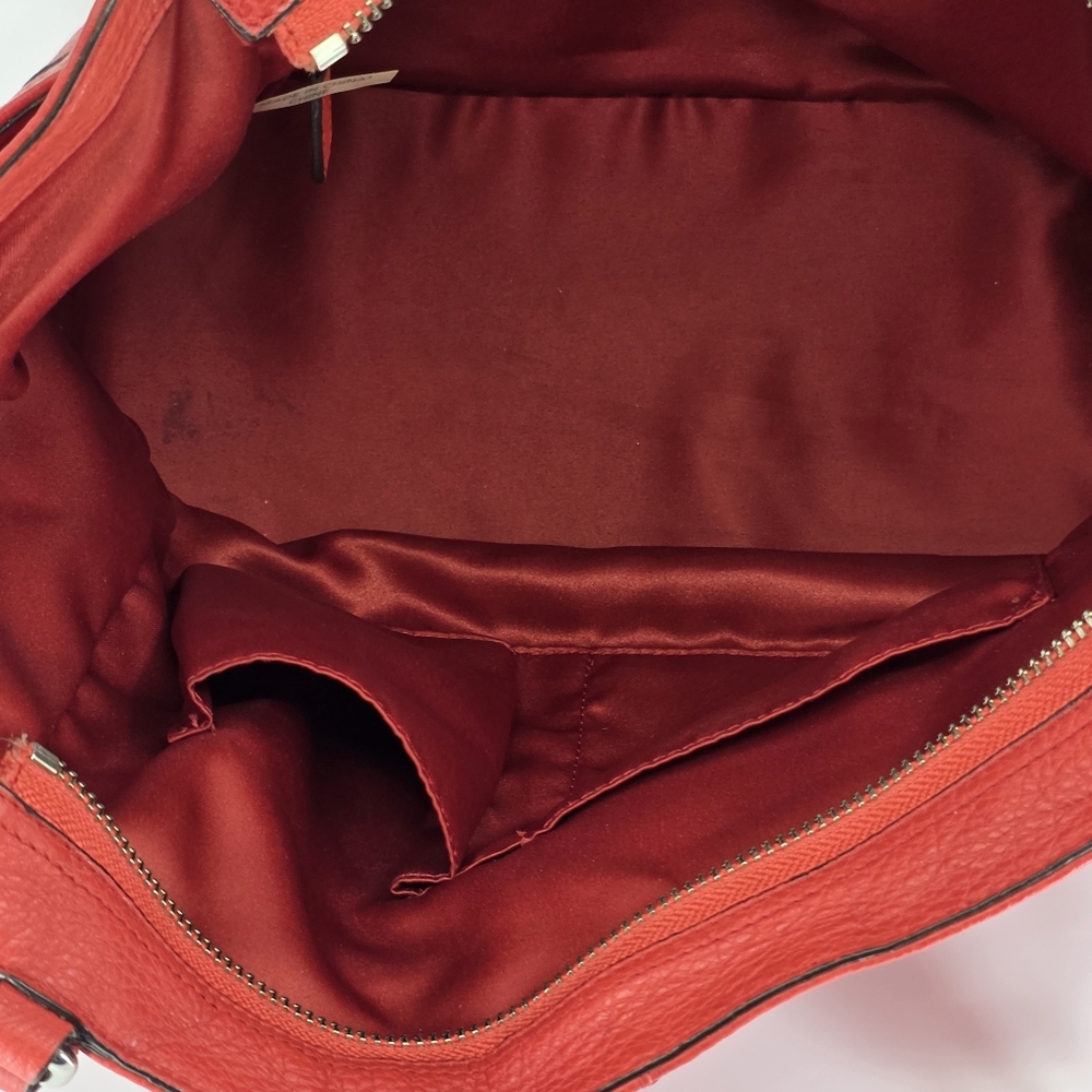 Coach Park Carrie Tote Cranberry Red Orange Pebbled Leather F23284 👜 - Picture 10 of 11